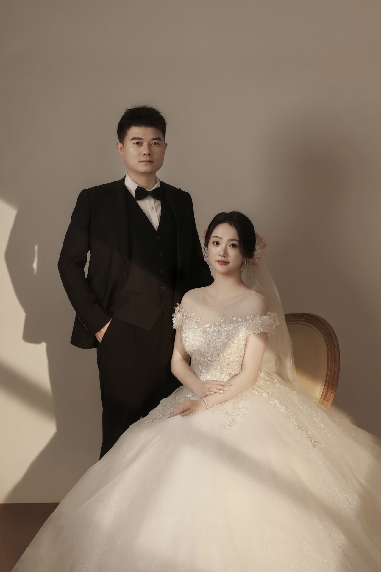 王克刚与马金戈的婚纱合照